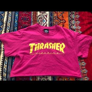cropped thrasher t-shirt